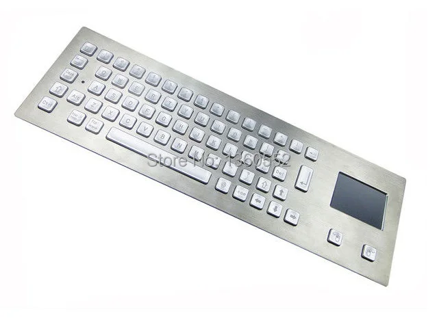 Металлическая клавиатура с передним креплением подсветкой тачпадом и 65