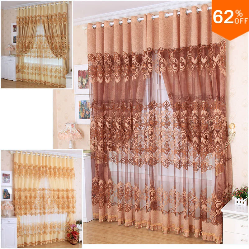 Modern curtain cutout quality jacquard window screen luxury carved bedroom finished product home application decoration | Дом и сад