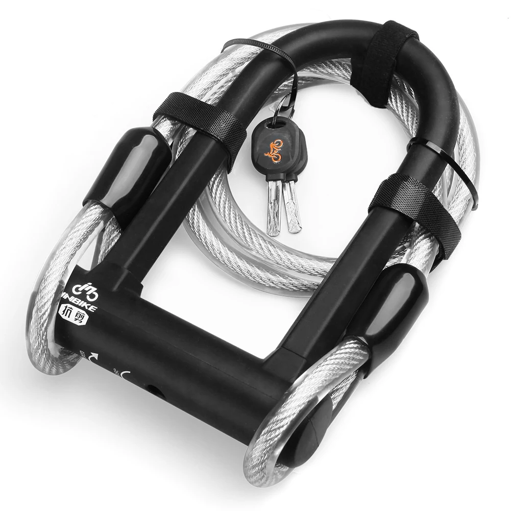 INBIKE велосипед U блокировки стали MTB дорожный велосипед замок Anti-Theft сверхмощный велосипед U-замки UL319A