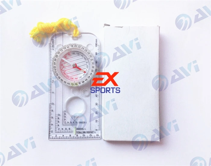 2X увеличительный компас армейские скауты походный Кемпинг карта гребли чтение