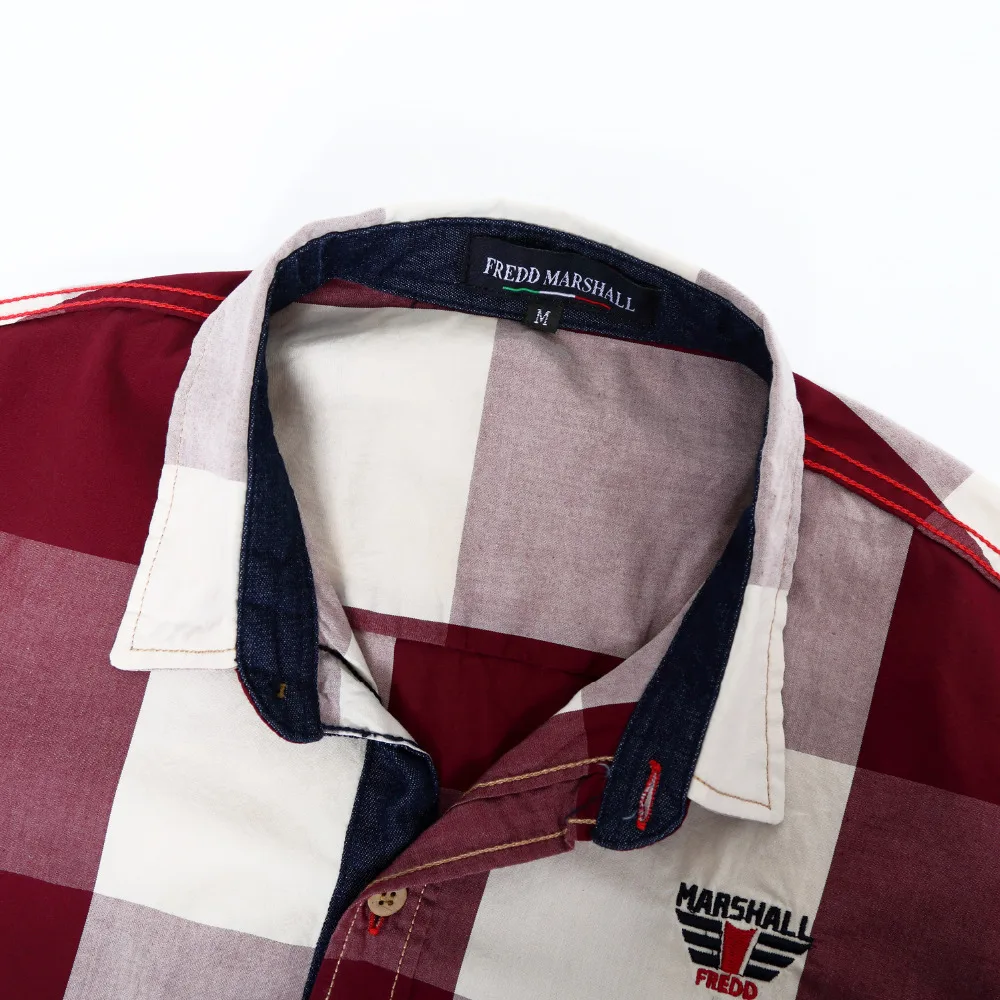Новые клетчатые мужские рубашки с длинным рукавом размера плюс Camisa Mascul