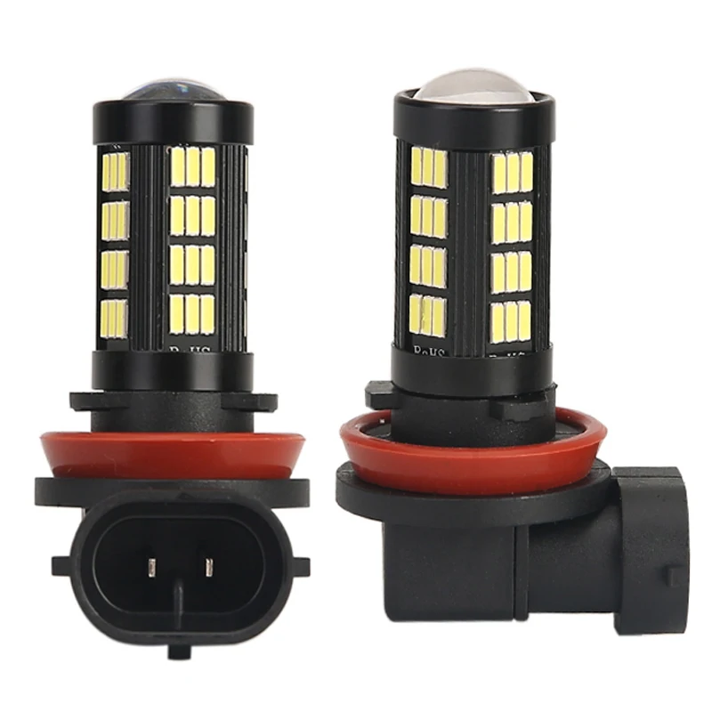 2 шт. H11 Светодиодный H8 светодиодный 4014 66 SMD автомобиль грузовик дальнего света DRL