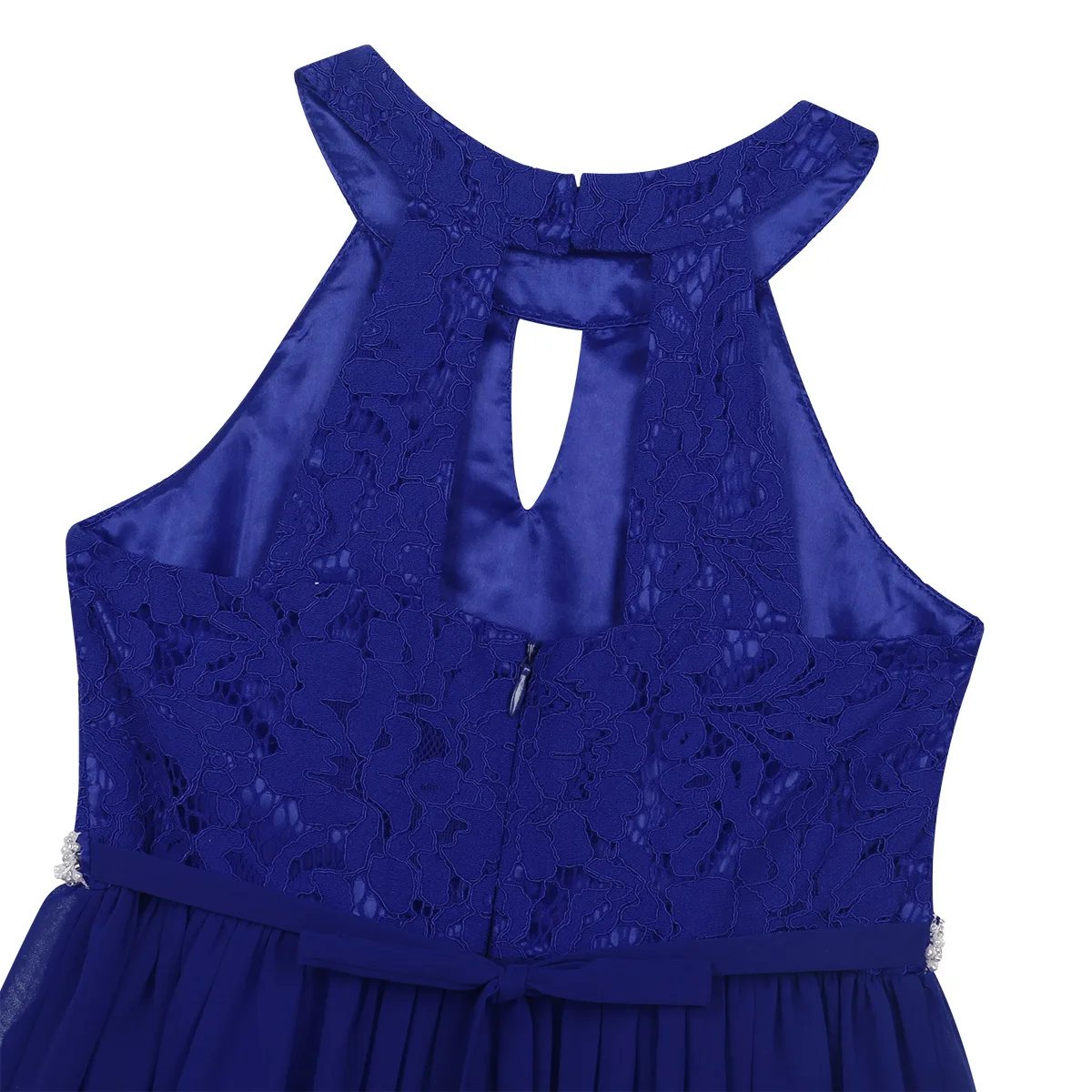 FEESHOW/Детская Одежда для танцев с цветочным узором и лямкой на шее праздничное