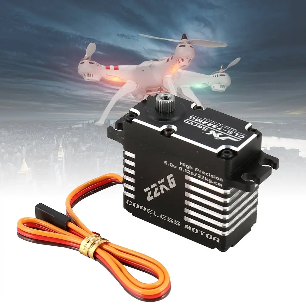 JX CLS-7322MG 22 кг металлический рулевой Цифровой Металлический Редуктор без