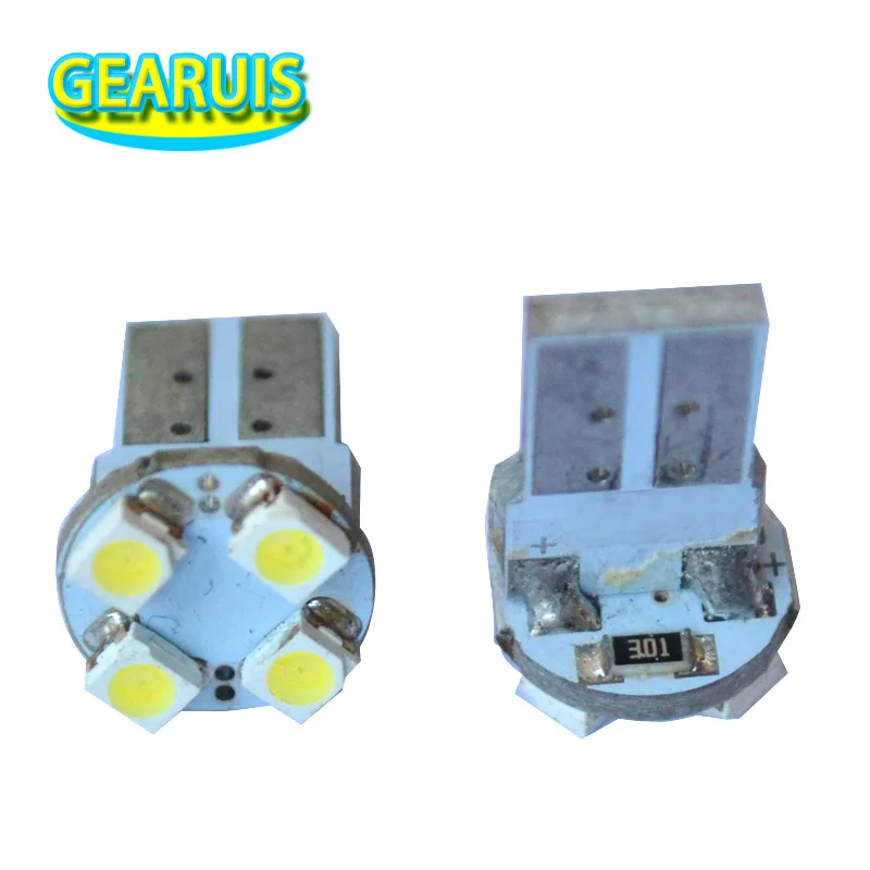 100 шт./лот T10 PBC W5W 1210 3528 4 SMD СВЕТОДИОДНЫЙ Автомобильный боковой клиновый свет 4SMD 194