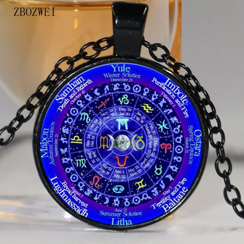 Винтажная цепочка со знаками зодиака ZOUTYI