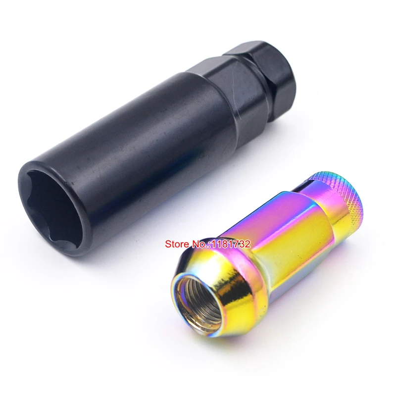 Neo Chrome M12 X 1 5 стальные гайки Muteki SR48 для Honda Toyota|lug nuts|m12 x 1.5neo chrome |