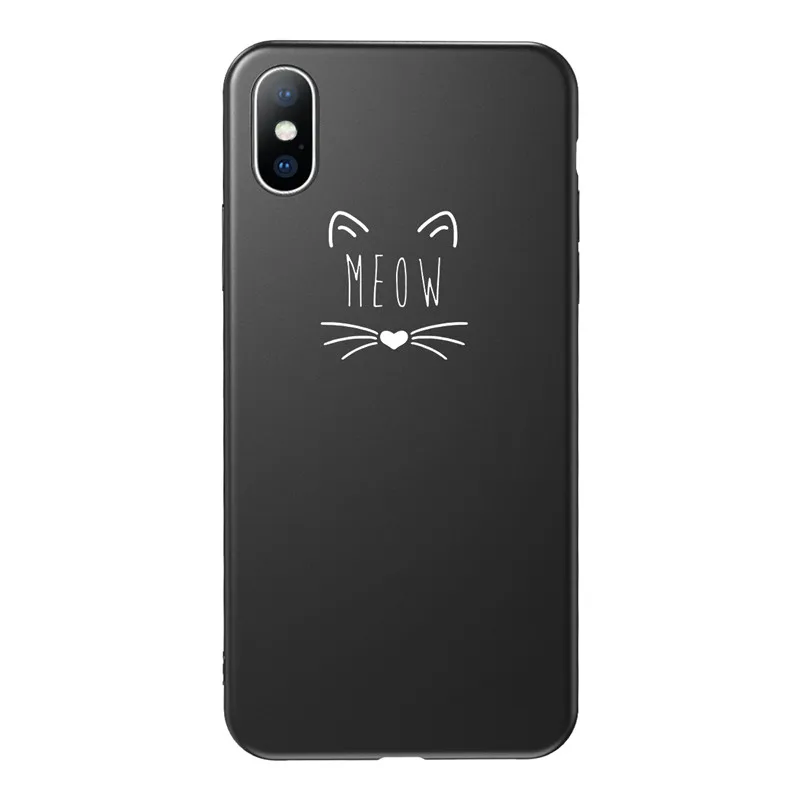 AC7198 Чехол USLION с изображением влюбленных сердец для iPhone 6, 7, 6s, 8 Plus, чехол для телефона с буквенным принтом s, для iPhone X, XR, XS, Max, мягкий силиконовый чехол из ТПУ - Цвет: AC7198