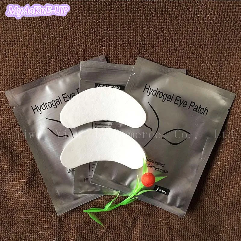 1000 пар/лот гидрогелевые накладки для ресниц наклейки наращивания бумажные патчи