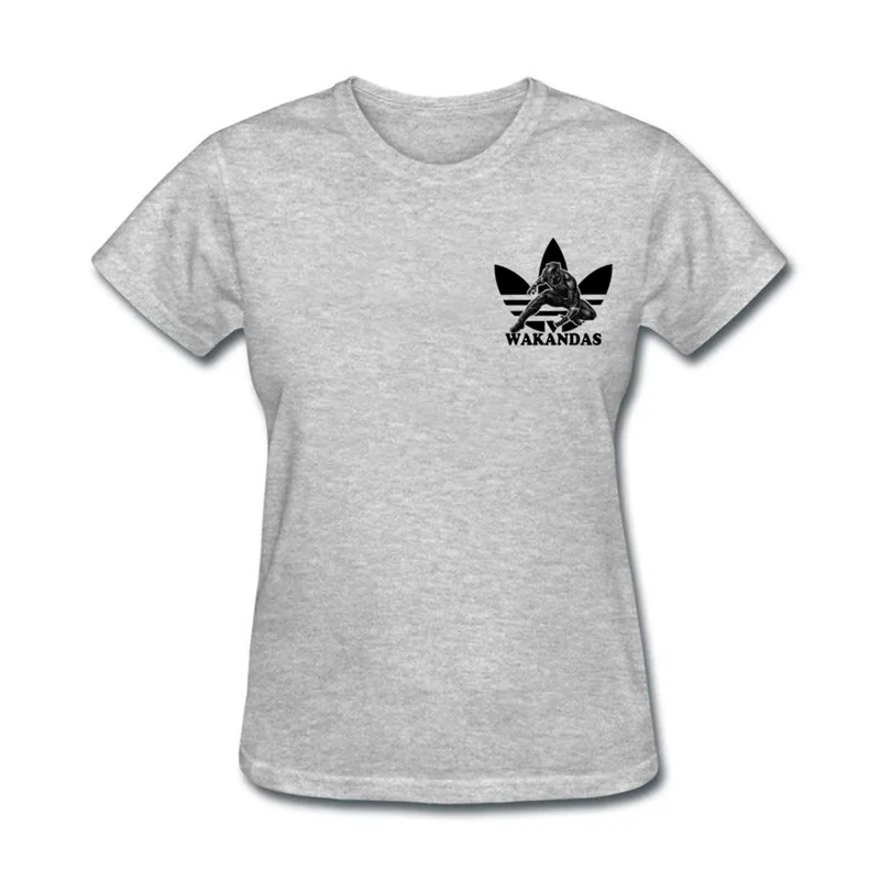 Дропшиппинг Черная пантера футболка Для женщин wakandas уличная camiseta Фитнес Костюмы