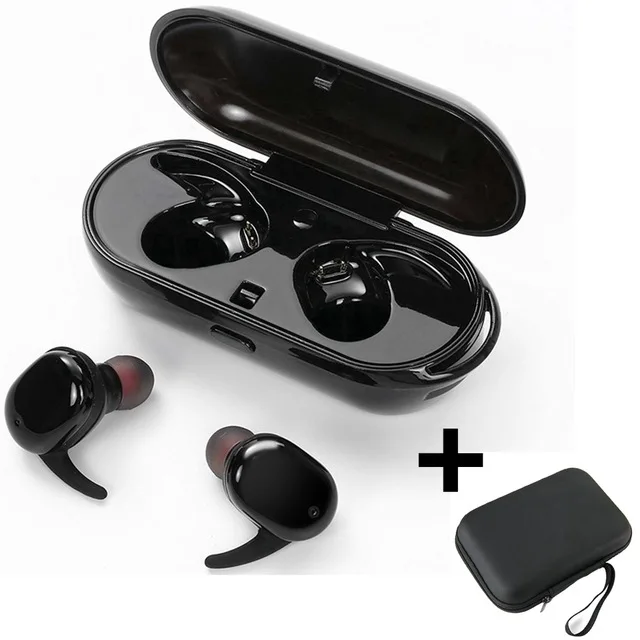 Earphone and bag Беспроводные наушники Bluetooth наушники гарнитуры T2C беспроводные наушники гарнитура Audifonos спортивные наушники с микрофоном - Цвет: Earphone and bag