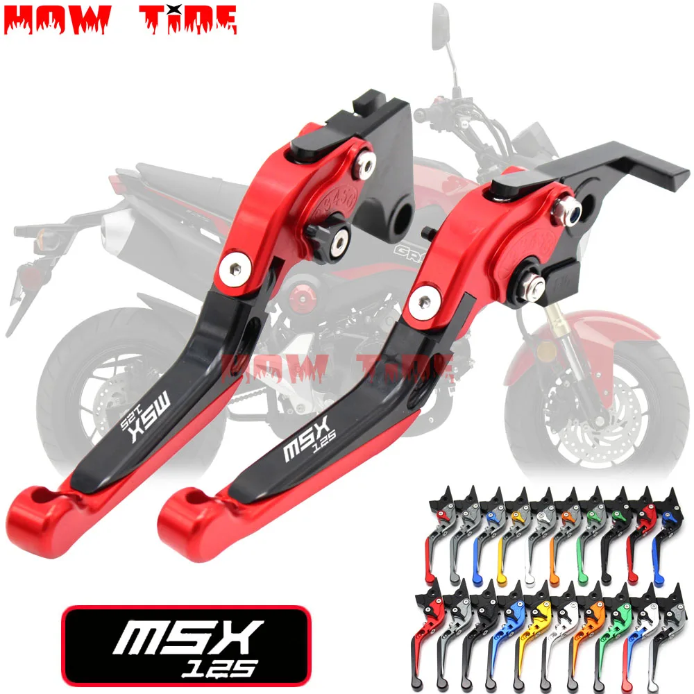 Рычаги тормозной муфты для мотоцикла Honda Grom MSX 125 2014 2018 2015 2016 регулируемые складные