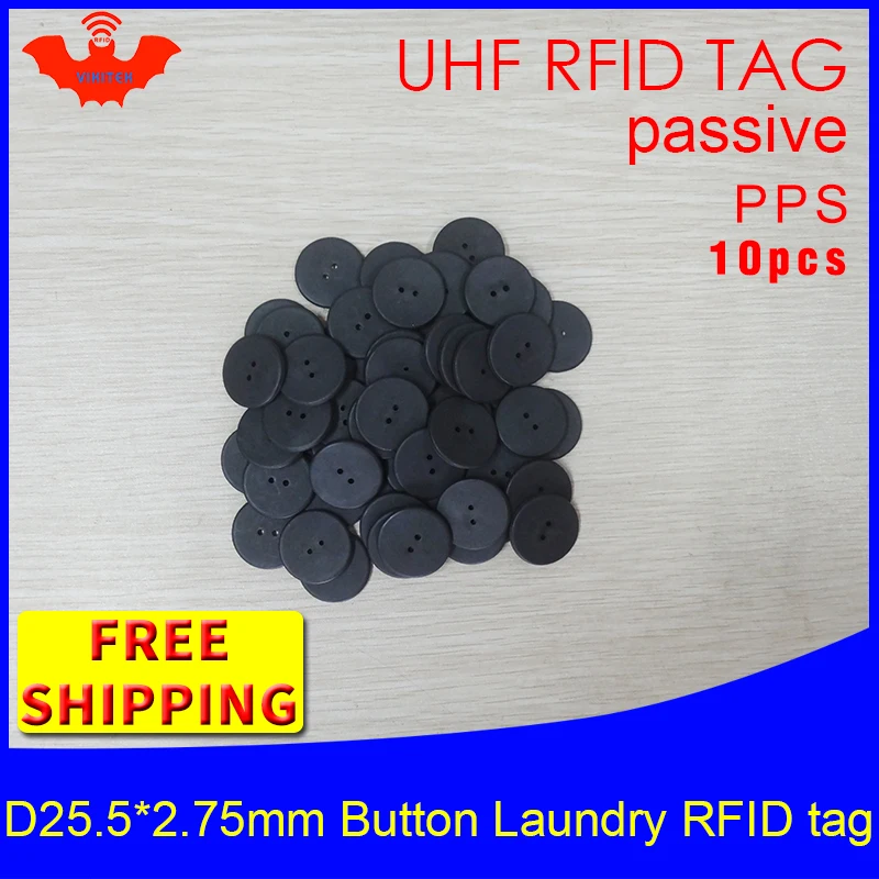 RFID Бирка UHF Прачечная высокая термостойкость 915 м 868 860 960 H3 EPC 6C 10 шт. Бесплатная