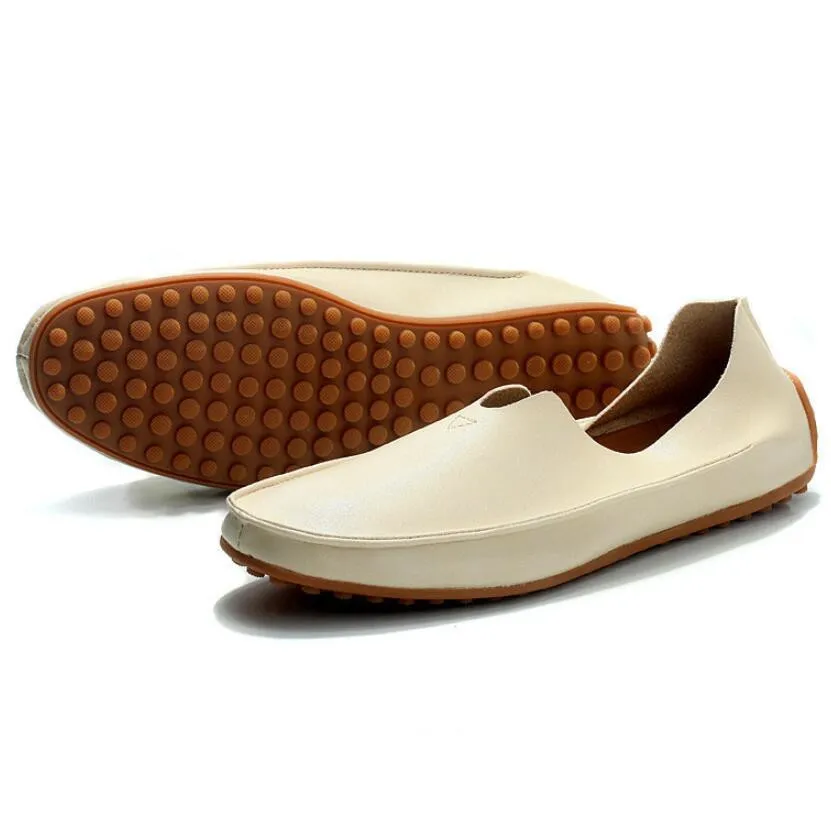 CHAISHOU man shoes Spring new leather genuine plus big size 36-47 slip-op Flats Casual Shoes Peas CS-85 | Обувь