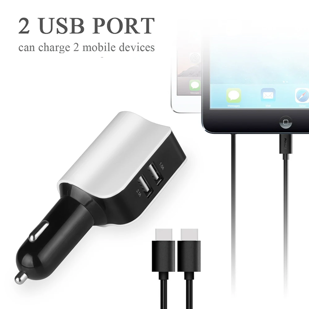 Напряжение Дисплей автомобиля Зарядное устройство 5V 3.1A Dual USB телефона адаптер