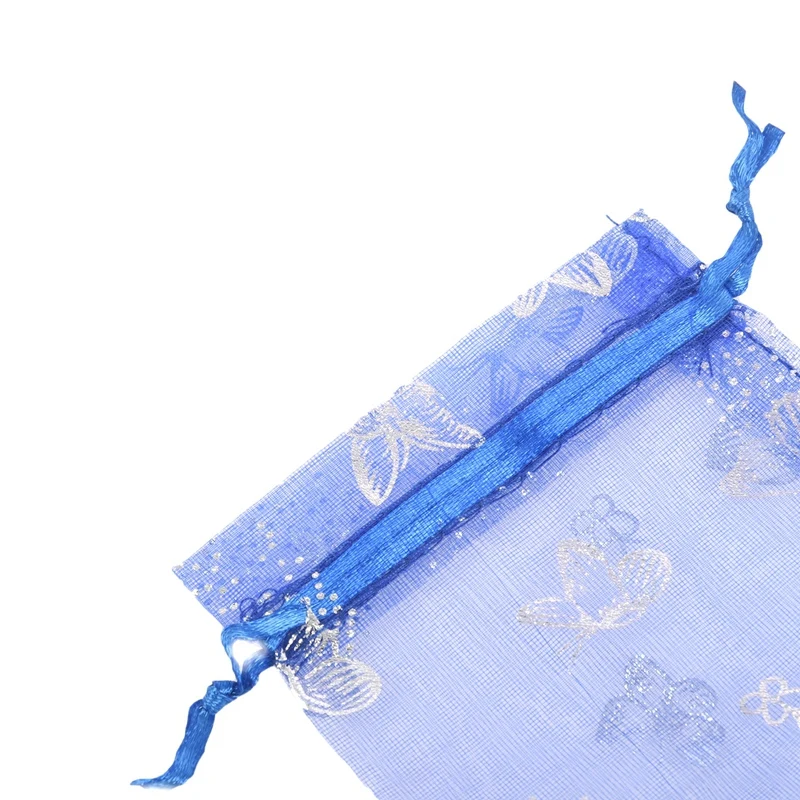 25x красивый мешочек для украшений из органзы с бабочкой Подарочный пакет свадьбы