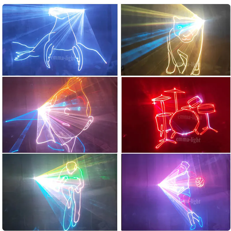 4 Вт мини RGB Dmx Ilda звуковая активированная диско шар сценическая лампа Lumiere