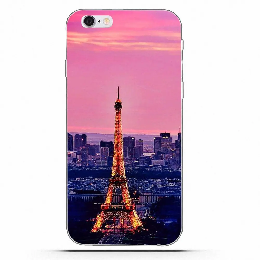 Diy Роскошный чехол для телефона Apple iPhone 4 4S 5 5C 5S SE 6 6S 7 8 Plus X Романтический Париж