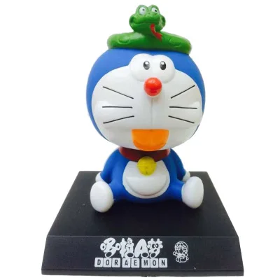Doraemon 12 символических животных Аниме фигурки 11 см трясущийся телефон держатель
