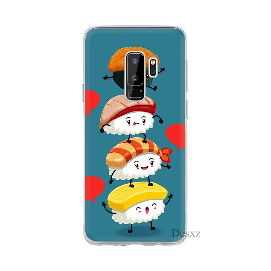 Чехол Gerleek Sushi Kawai для Samsung Galaxy A7 A8 A9 A10 A30 A40 A50 A70 M10 M20 M30 S10 Plus S10E J6|Чехлы-накладки| |