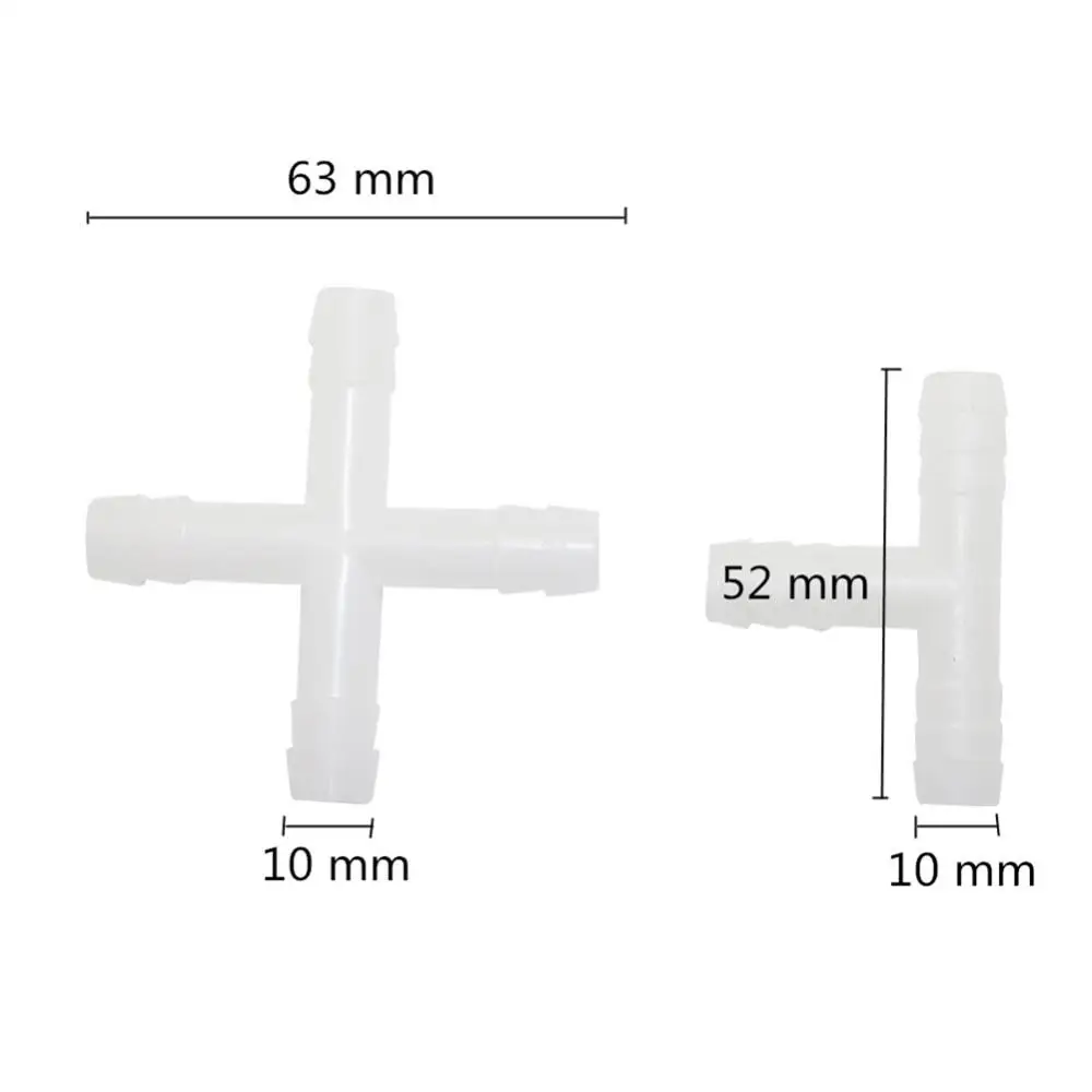 20 шт. 10 мм тройник разъем Rabbit waterer Соединительная труба пластиковый адаптер для