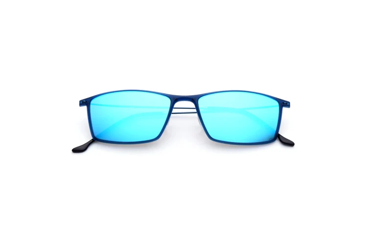 100% настоящий Титан ультралегкие поляризованные солнцезащитные очки без оправы