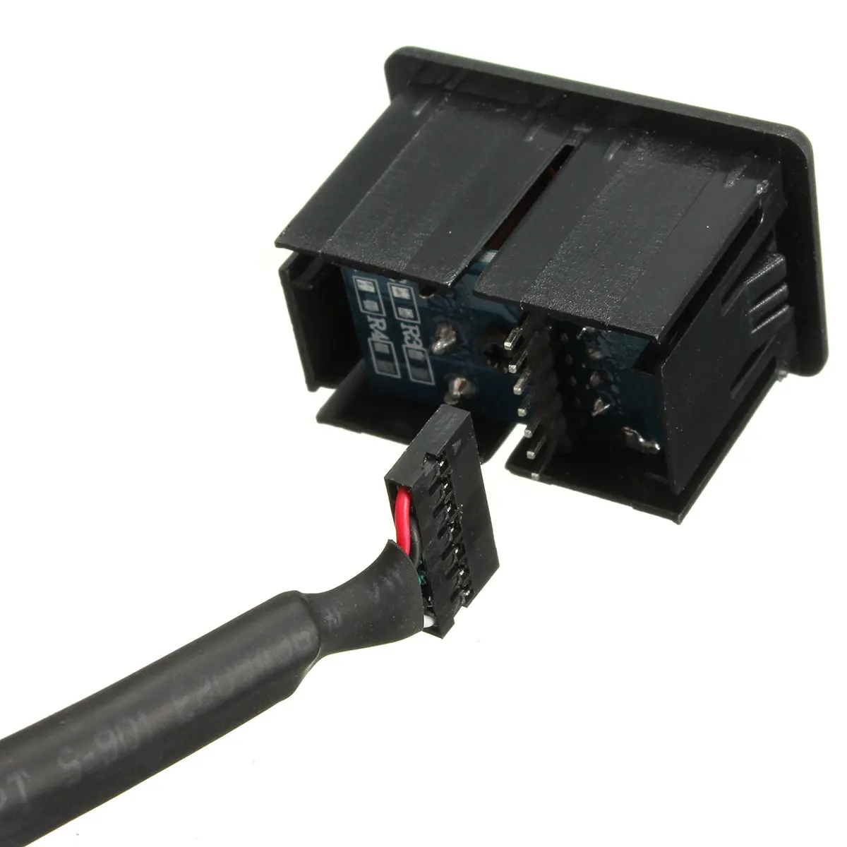 Новый автомобильный 3 5 мм USB AUX разъем для наушников монтажный адаптер вход