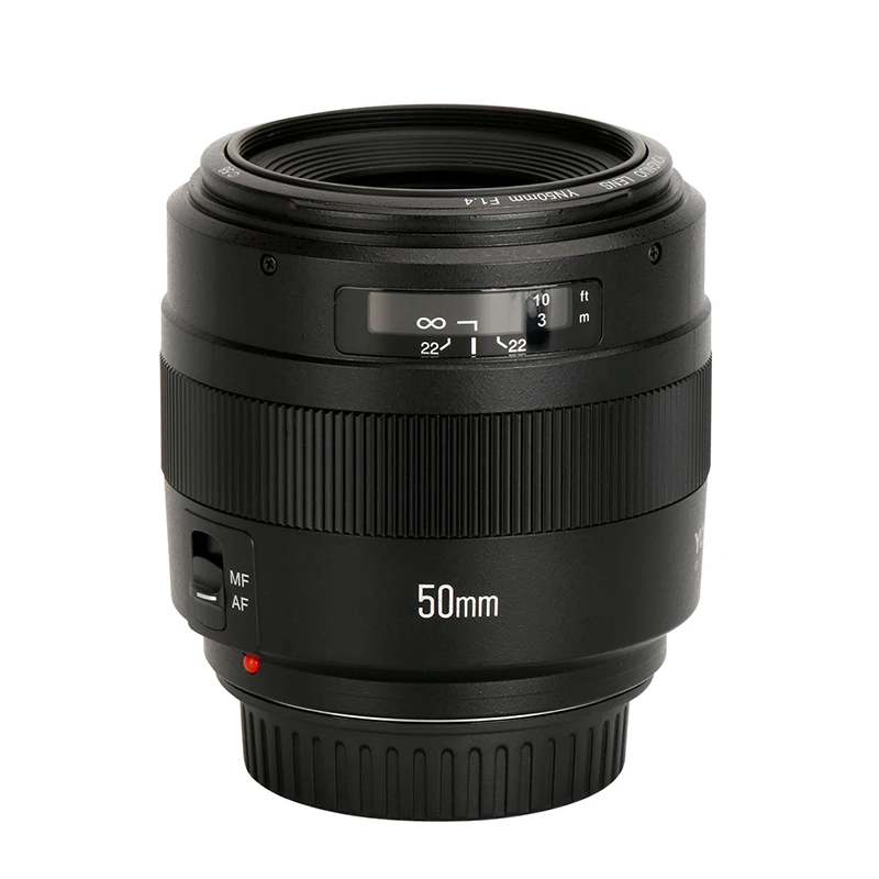 YONGNUO YN50mm F1.4 объектив камеры с большой апертурой для Canon фиксированные EF объективы с USB портом для EOS
