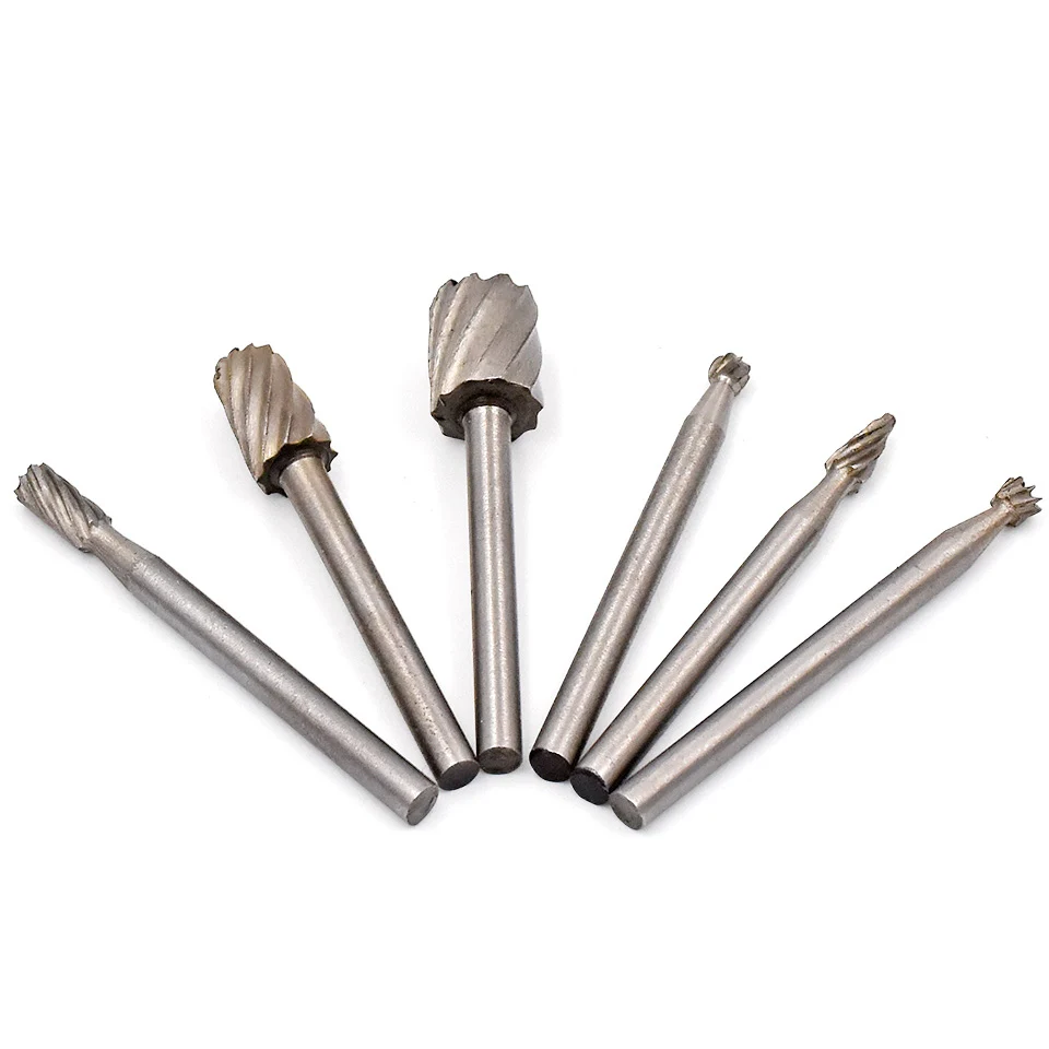 

HHS Burr Bit Set Wood Carving Rasps For Dremel 1/8" Shank Burs+ 1 Drill Carving Rotary Locator Set Suit Dremel & Rotary Tool