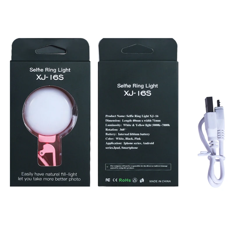 Portable Selfie Ring Light Enhancing Photography for Smartphone Flash Led Camera Phone iPhone Samsung | Электроника