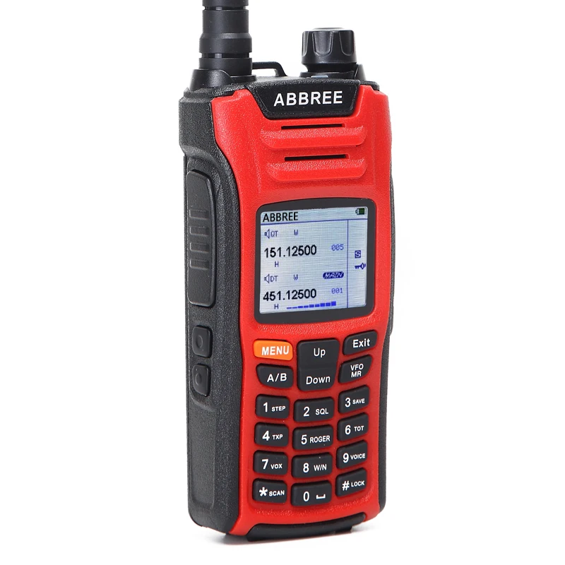 ABBREE AR F6 Walkie Talkie 6 Bands Dual 999CH многофункциональная VOX DTMF функция SOS ЖК дисплей цветной