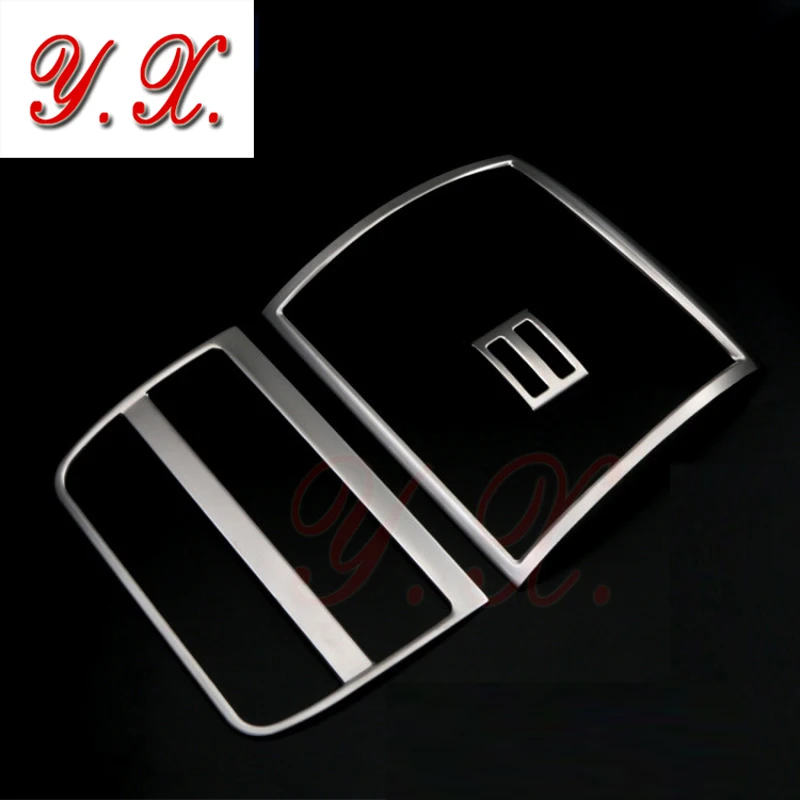 

High quality Chrome For BMW Rear seat A/C Vent Interior Trim Decorative Covers Sticker For BMW F10 5 series GT Auto Accessories