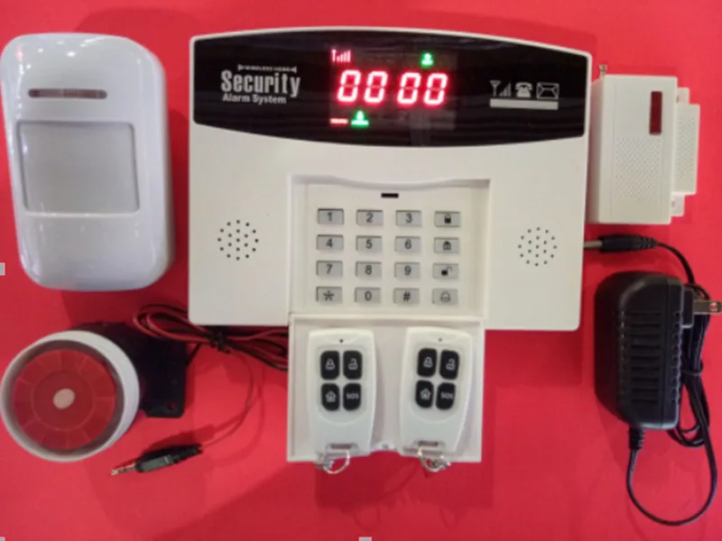 APP Remote Control  GSM+PSTN burglar alarm system Chinese / English / Russian / Spanish / French / Portuguese