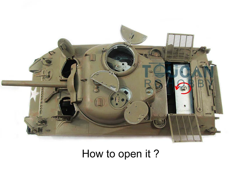 Mato 100% металлический инфракрасный Recoil 1/16 M4A3 Sherman RC Танк армейский зеленый RTR 1230