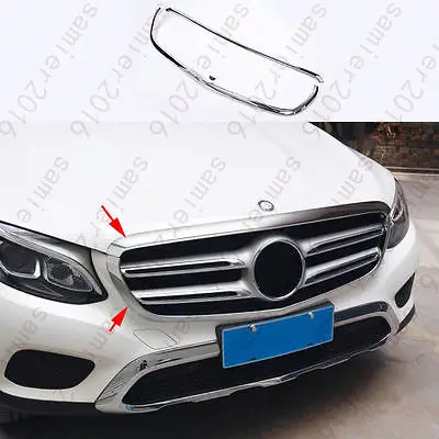 

3x Front grill grille cover trim moulding For Mercedes-Benz GLC Class X205 16-17