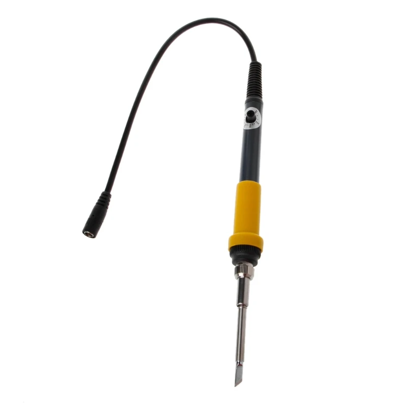 Черный T12 DC 12-24V 75W мини Электрический паяльник Регулируемая температура+ наконечник - Цвет: Черный
