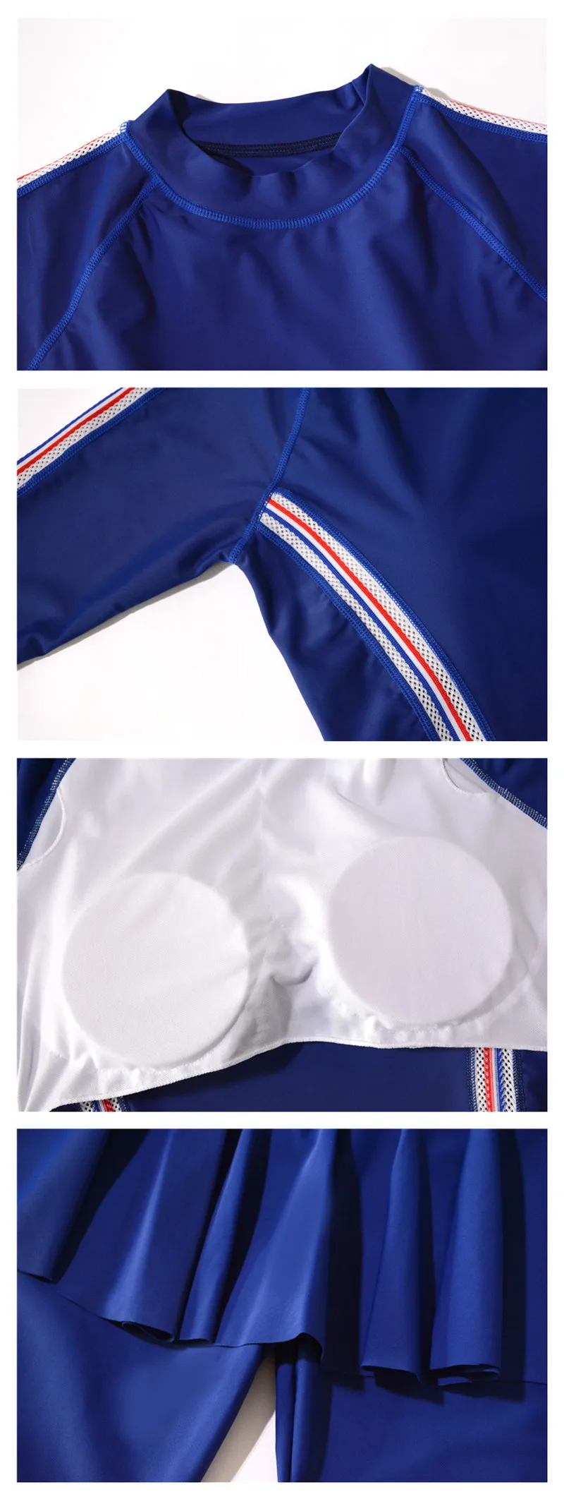 Aindav женский серфинг гидрокостюмы из двух частей плавание ming Дайвинг Rash Guard плавание ming платье купальный костюм юбка с длинным рукавом серфинг плавание одежда