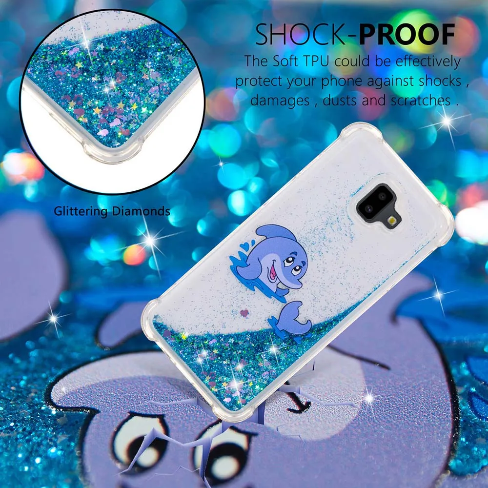 Case for Samsung Galaxy J6 J 6 Plus 2018 J610 SM-J610FN/DS SM-J610G J6Plus SM J610FN J610G Quicksand Silicone Phone Cover |