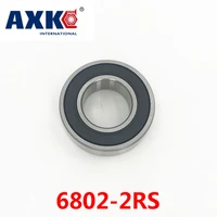 axk 6802 2rs bearing abec 1 10pcs 15x24x5 mm thin section 6802rs ball bearings 6802 2rs 61802 rs
