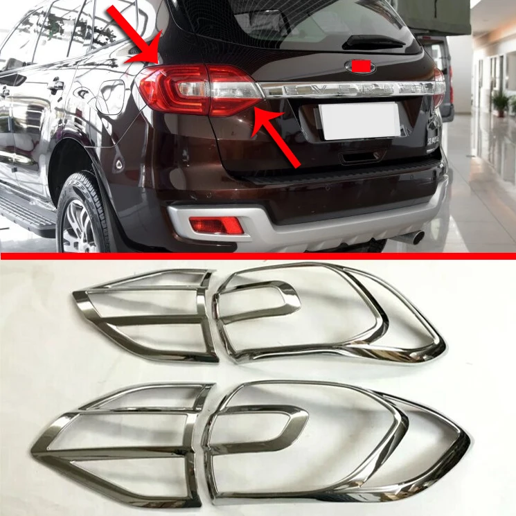 

For Ford Everest 2016 2017 2018 ABS Chrome Tail light Cover Trim