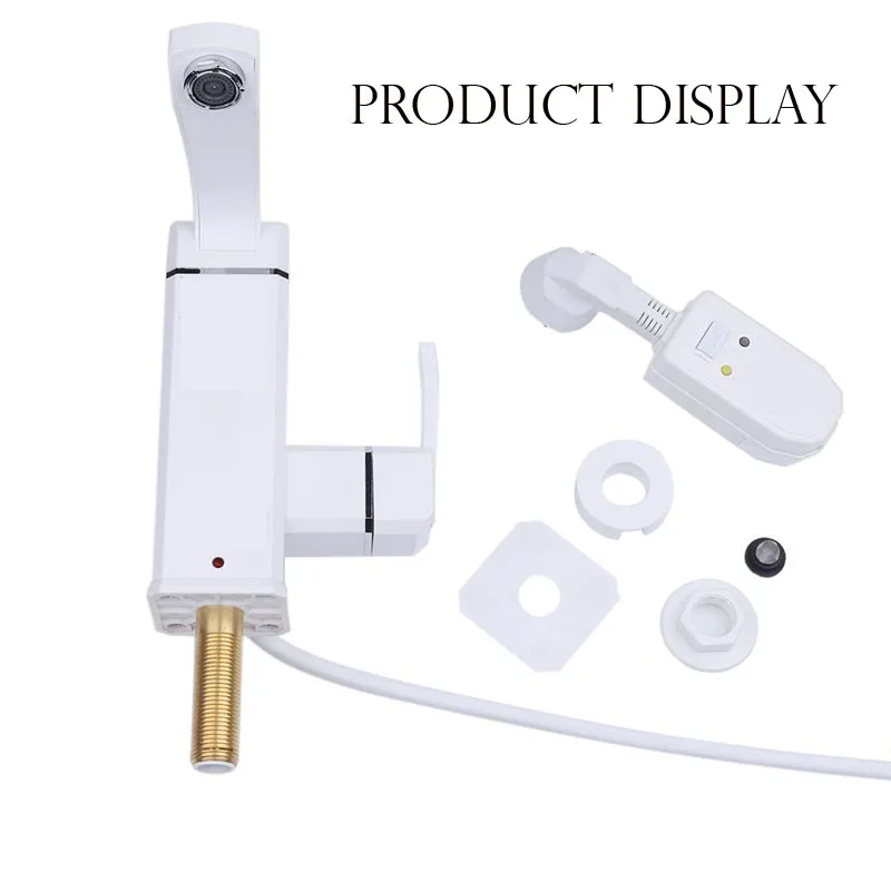 

2500W Tankless Electric Hot Water Heater Tap Kitchen Heating Water Instant Water Heater Faucet, With LCD Display And Fuse Box