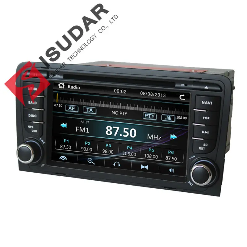 Isudar Автомагнитола с Сенсорным 7 Дюймовым Экраном Для Автомобилей Audi DVD For A3 Memory