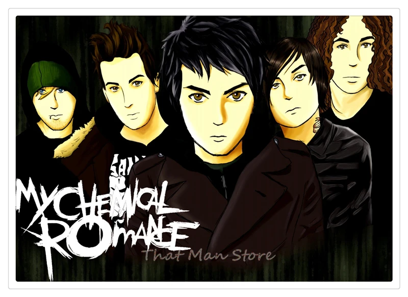 My Chemical Romance Американский панк-рок-группа ВИНТАЖНЫЙ ПЛАКАТ белая крафт-бумага ретро кафе домашний декоративный настенный плакат 42*30 см