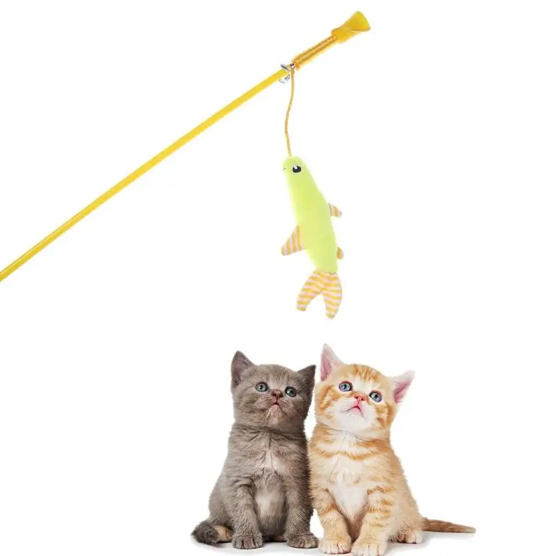 Игрушки для кошек домашние питомцы, удочка для котят, кошек, Когтеточка, обучающая игрушка, Интерактивная палочка, игрушки для домашних животных