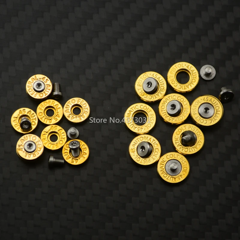 

2Pieces h62 brass washer+ M2.5 screw for Knife diy accessories Decorative appearance Tools