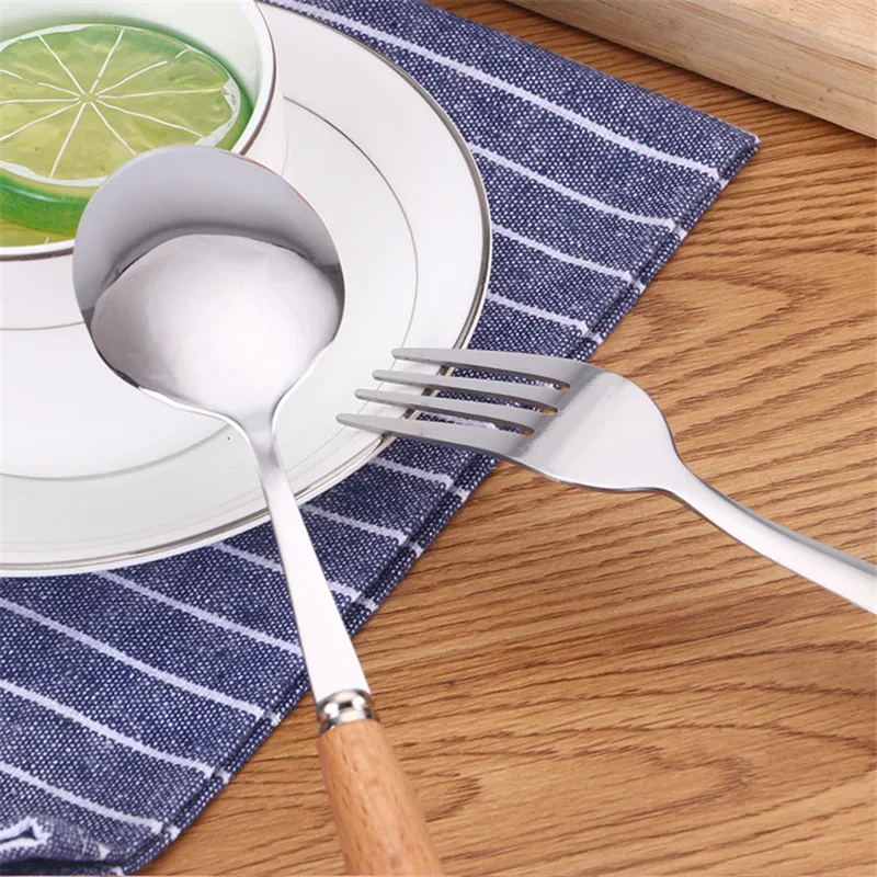 4 шт./компл. набор столовых приборов из нержавеющей стали столовые приборы