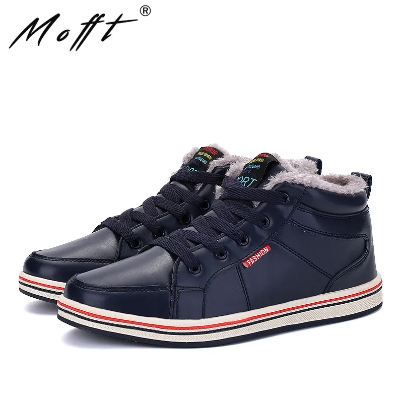 Size 39-48 Men Winter Boots Plush Keep Warm Wider Casual Shoes Pu Leather Waterproof Non-slip Snow | Обувь