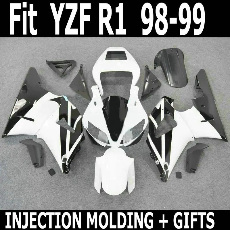 100% подходит для инъекций запчасти мотоцикла YAMAHA серого цвета в белом цвете R1 98 99