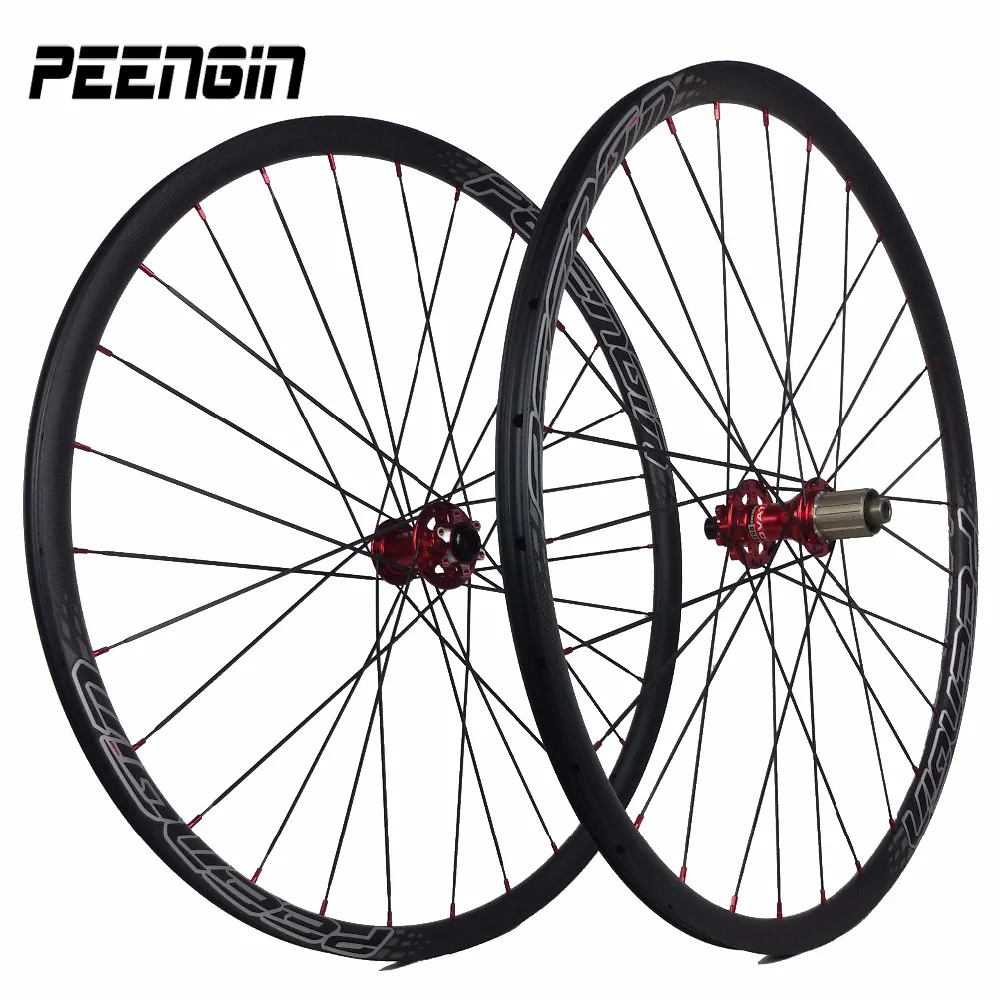 29 дюймовый легкий углеродный горный XC MTB колеса 1290 г 27er стикер 26 комплект колес