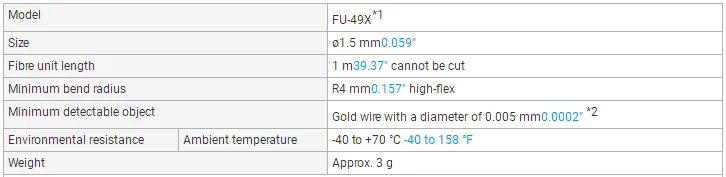 

FU-49X optical fiber sensor New original